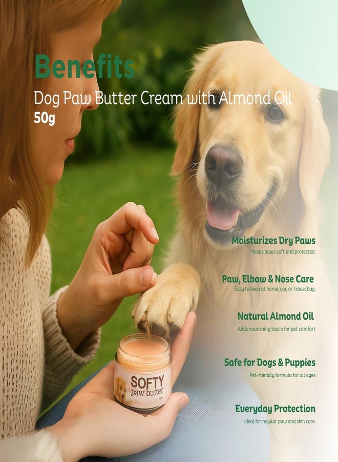 Basil Softy Pet Paw Butter Cream, Winter Care Enriched with Almond Oil | Heals, Moisturizes & Softens Dry Chapped Paws, 50 Grams - Image 5